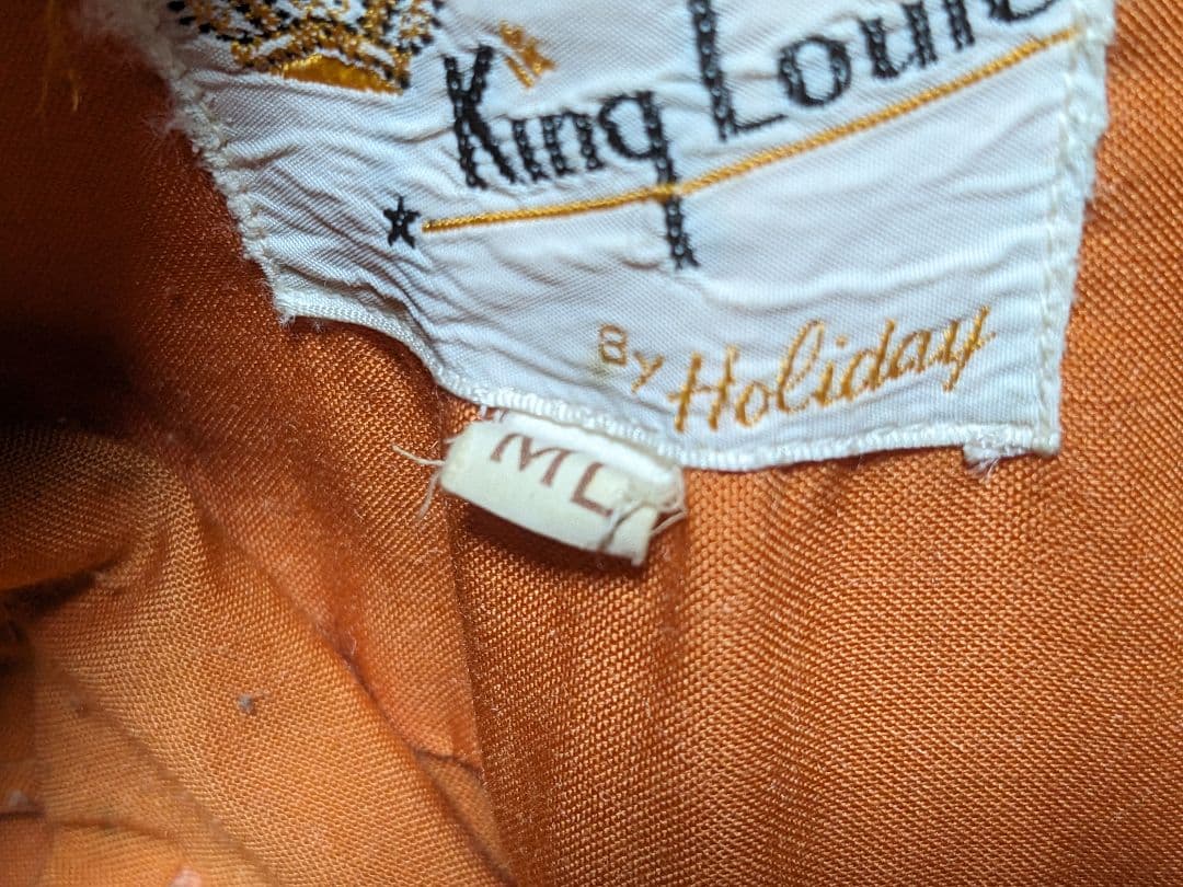 60's　ヴィンテージ　キングルイ　ボーリングシャツ　チェーンステッチ