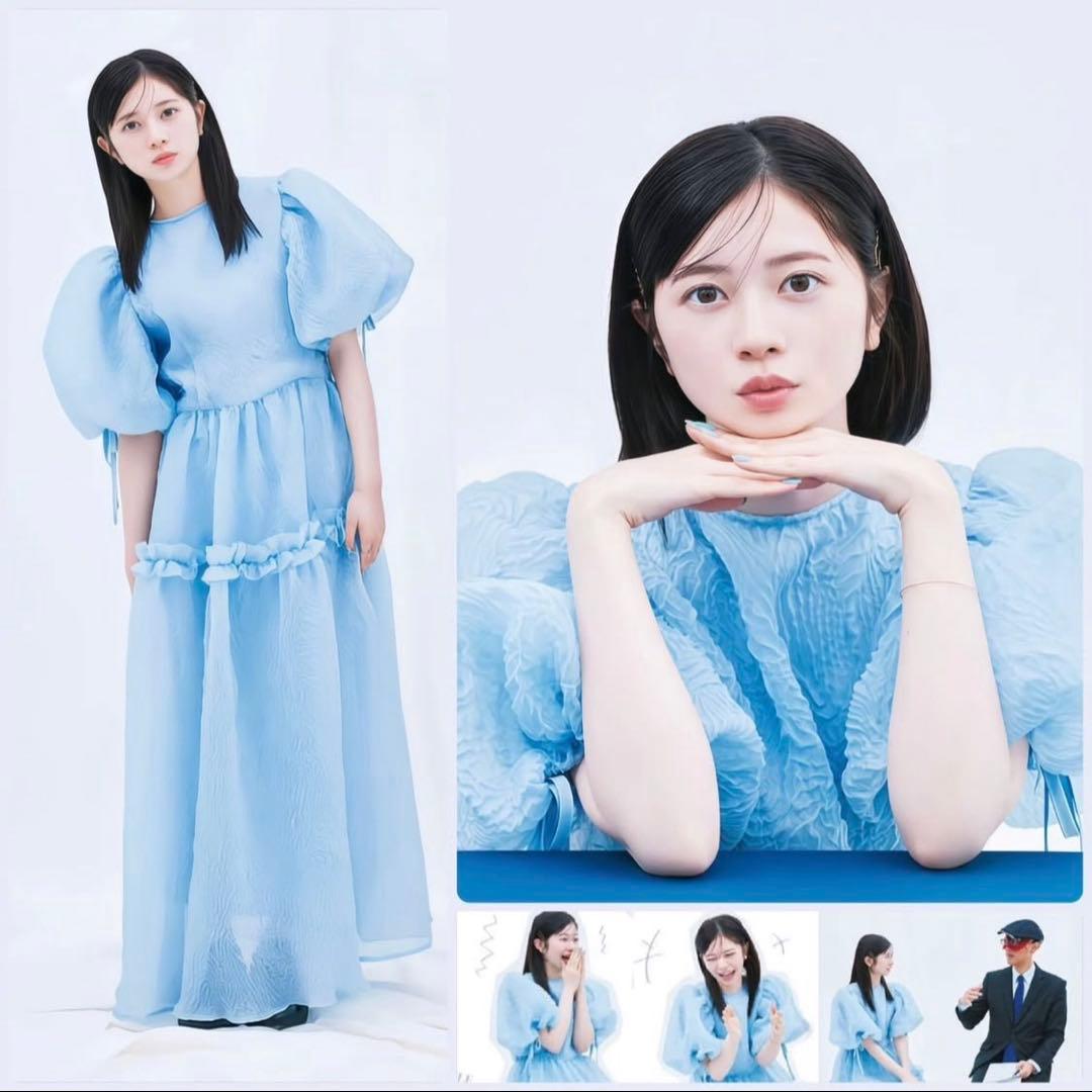 sisterjaneフリル パフスリーブ ロングドレス