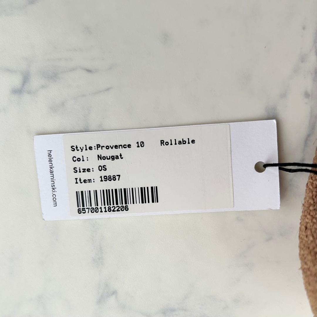 新品タグ付き ヘレンカミンスキー 麦わら帽子 プロヴァンス10 ヌガー