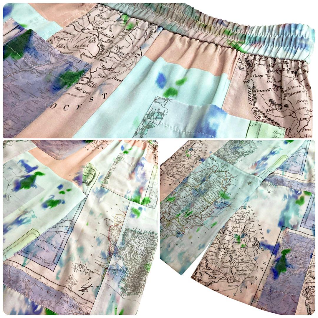 【美品】Paul Smith⭐️マッププリント パンツ38 総柄