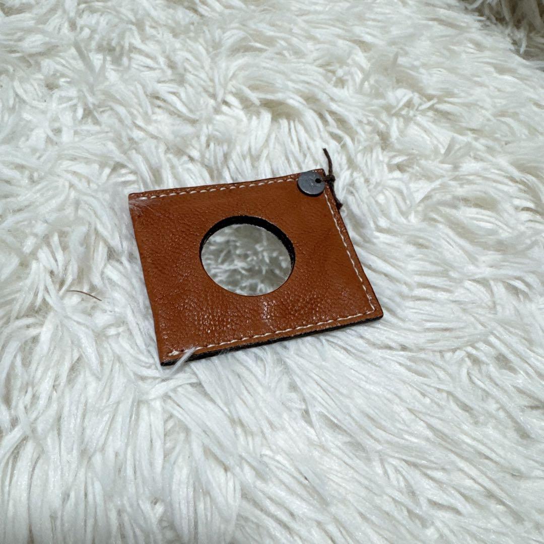 超希少！ 美品✨ エバゴス かごバッグ 紅藤 鏡付き ウール 被せハンドル