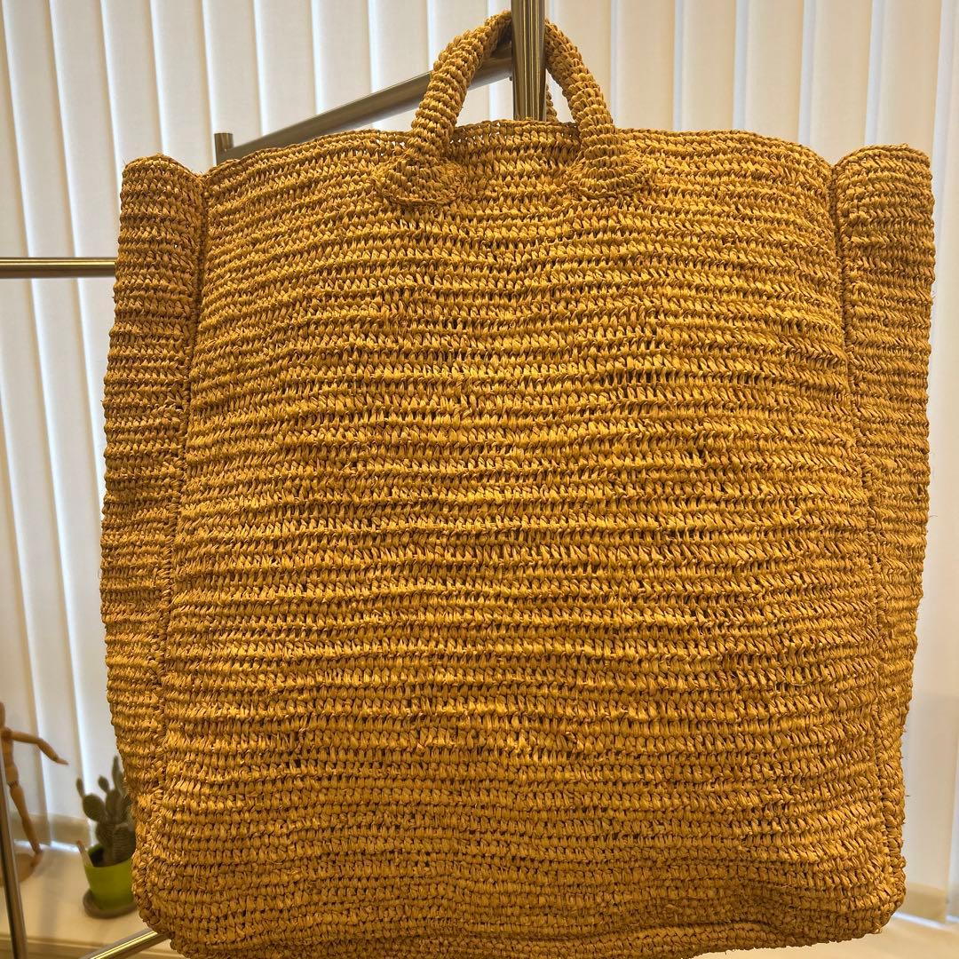 SALE 8月末日まで　大きめかごバッグ