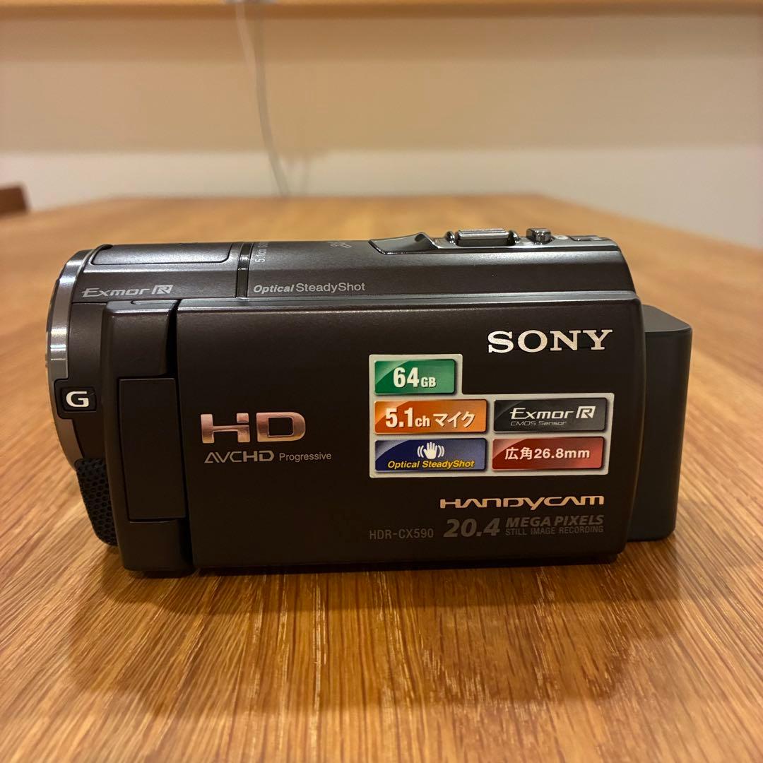 美品 動作確認済SONY HDR-CX590V 付属品あり