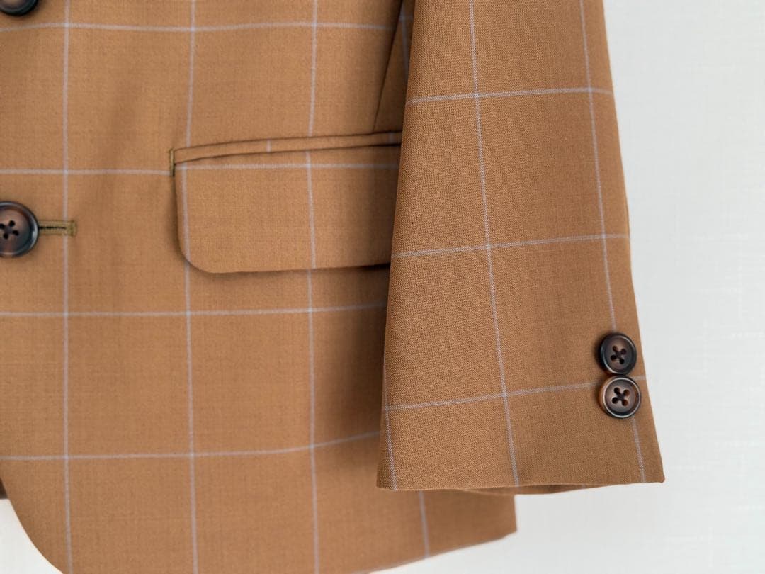 グリーンレーベルリラクシング ウィンドペン チェック セットアップ