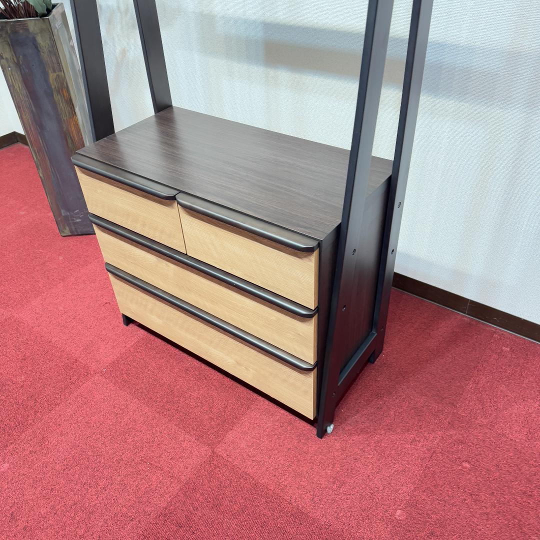 東京23区送料無料　ニトリ ワードローブ 幅83 収納棚 ハンガーラック 家具