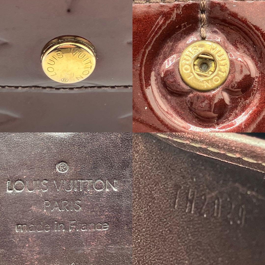 人気✨美品✨ルイヴィトン モノグラム ヴェルニ ポルトフォイユ サラ アマラント