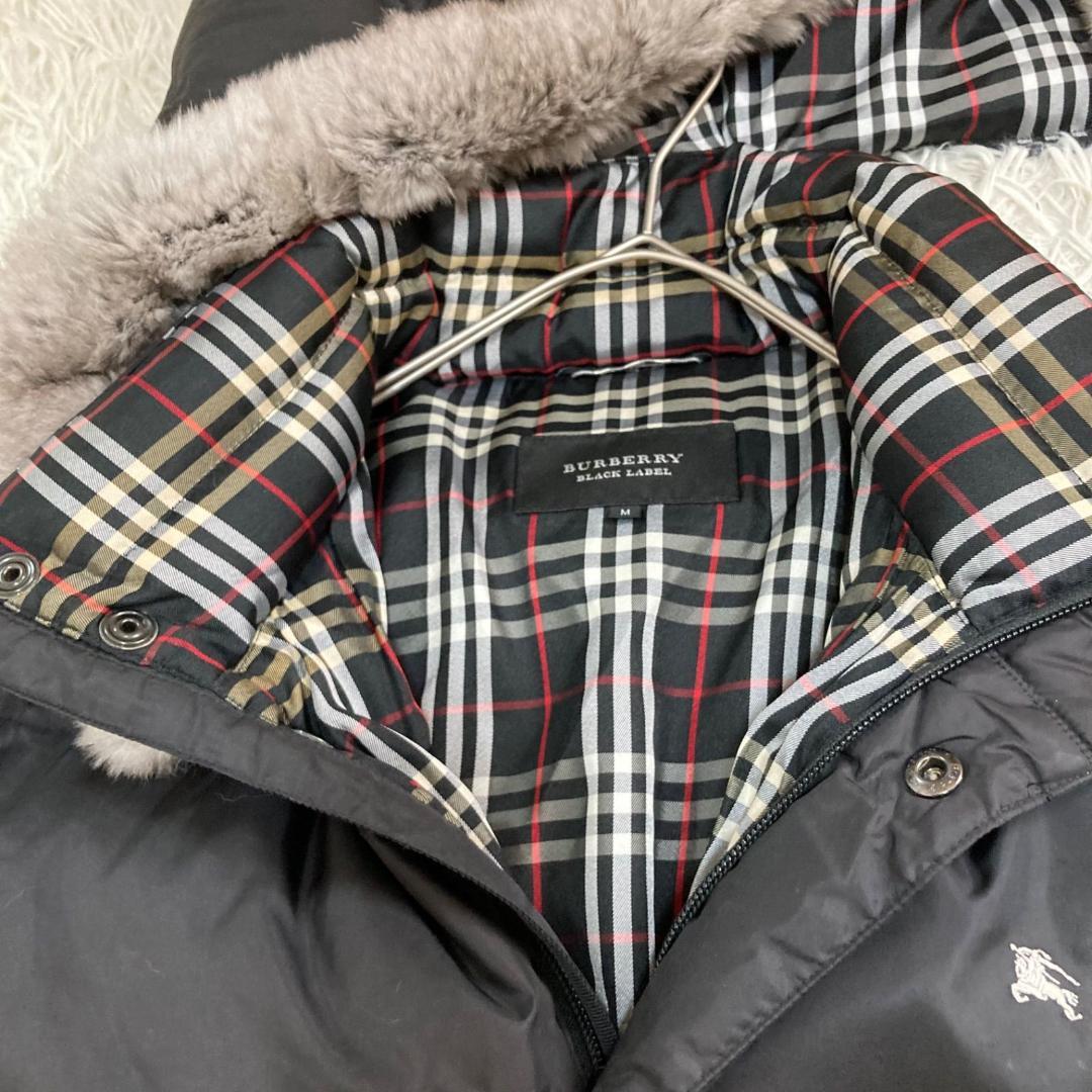 17430✨Y2K バーバリーブラックレーベル 3way ファーダウンジャケット