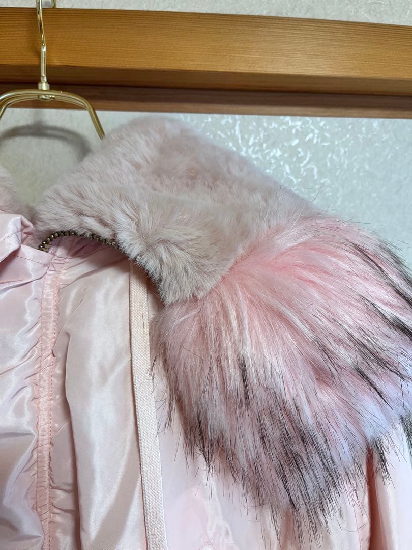 onespo ワンスポ N-2B ボリュームファージャケット　ピンク