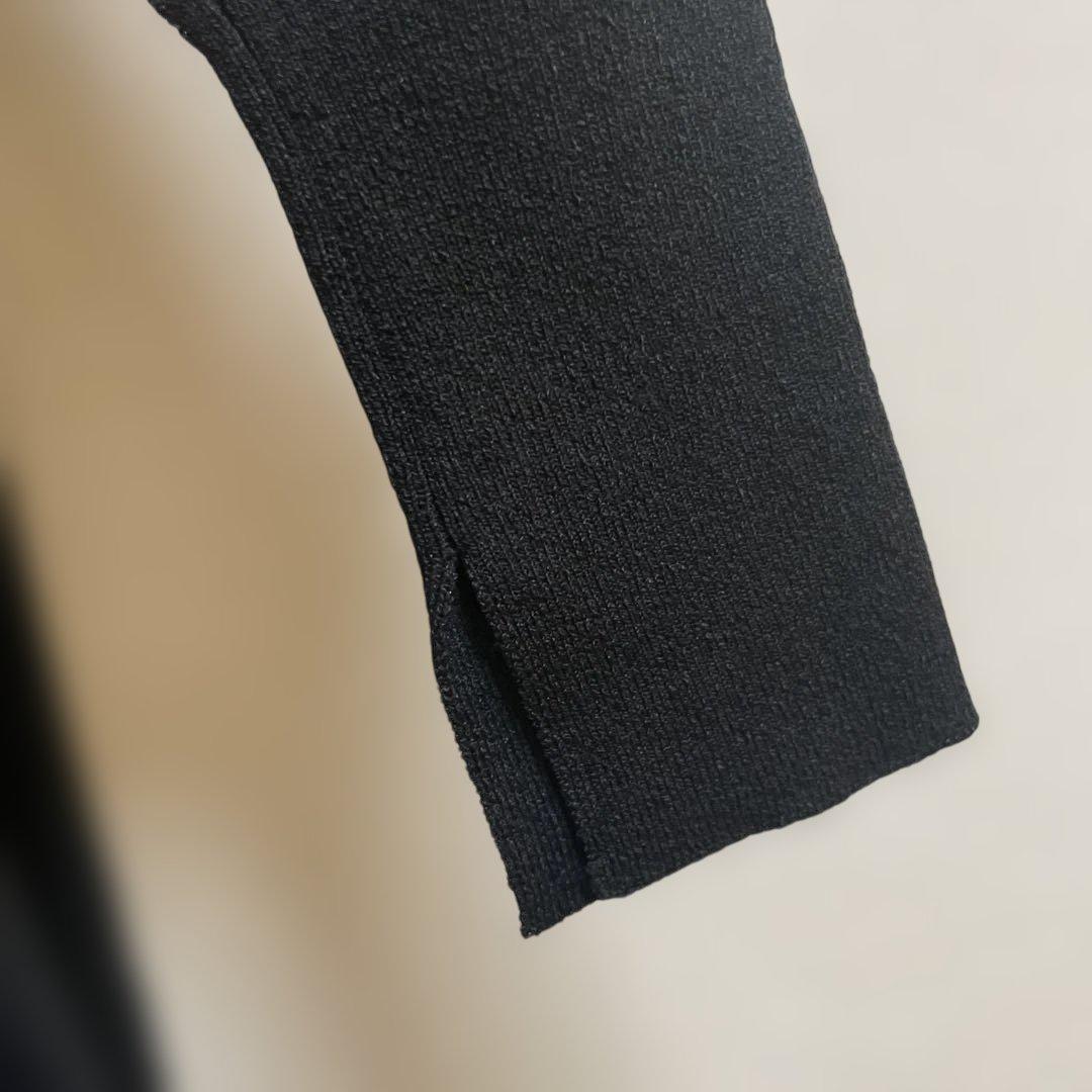 美品　セオリーリュクス　ブラック　黒　カットソー　トップス　シンプル　38号