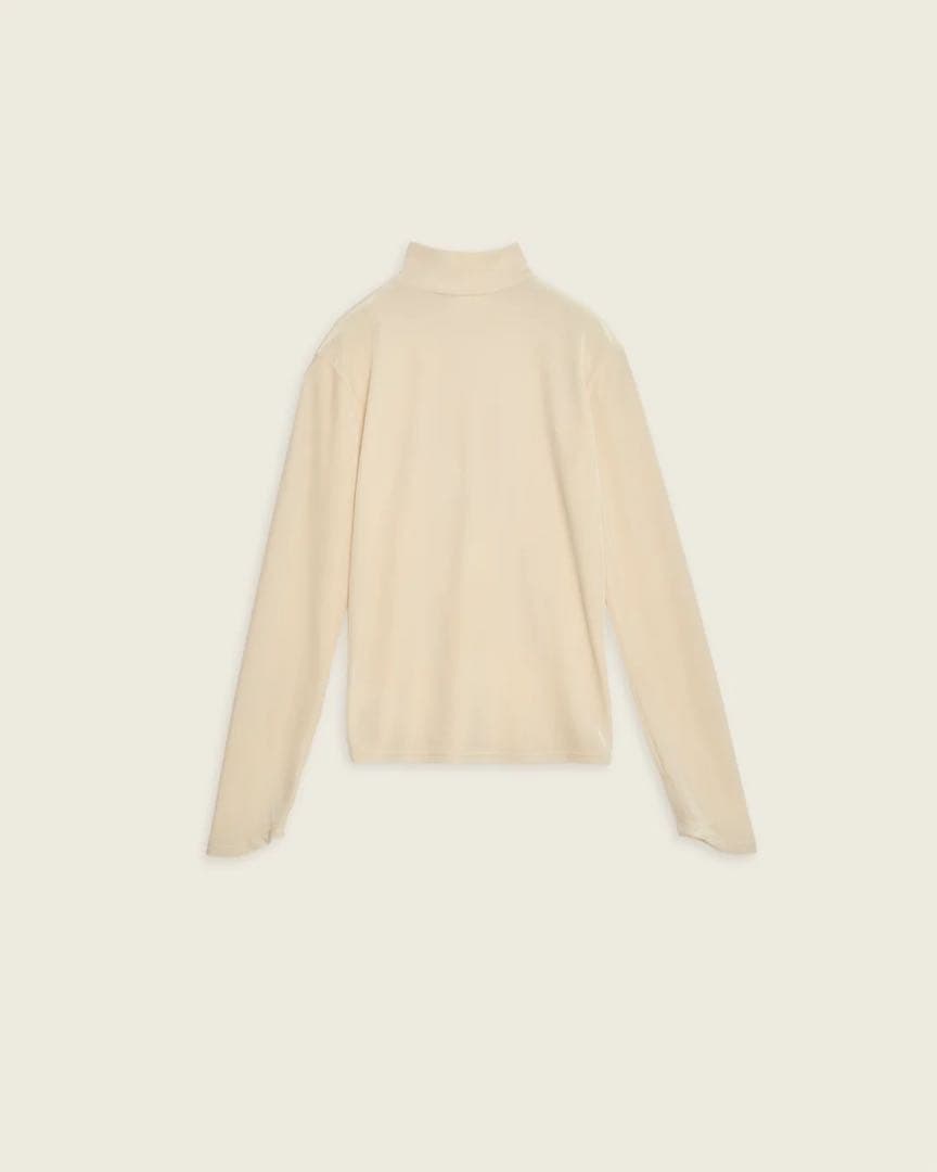 トップス ENOF velour jersey zip tops