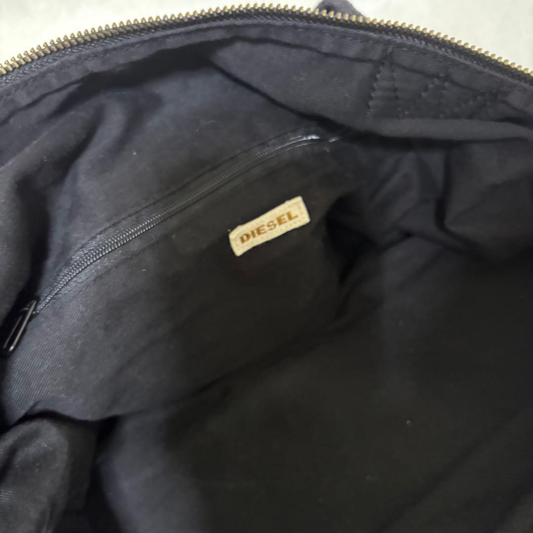 【極希少】ディーゼル　アーカイブメタルロゴ　ボストンバッグ　y2k 2層　大容量