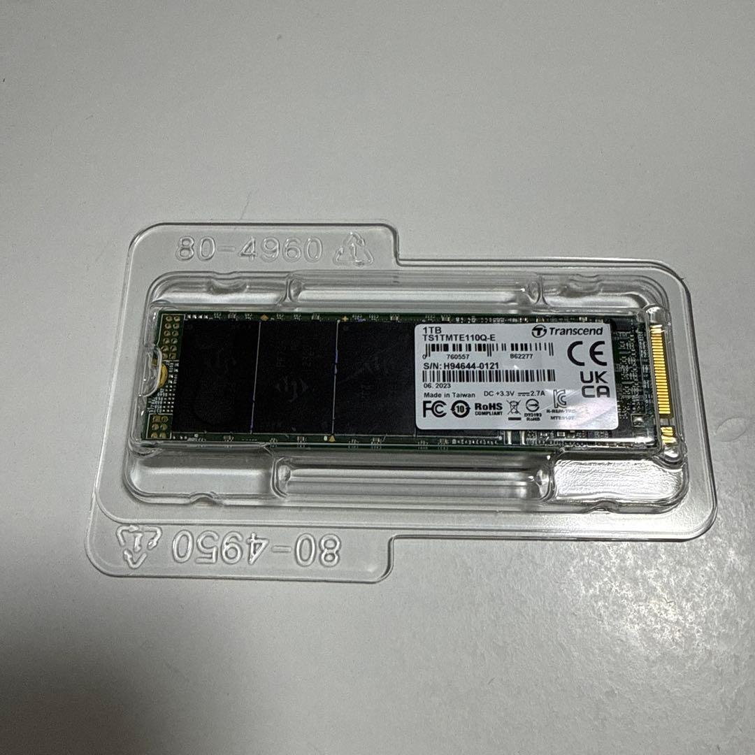 トランセンド 1TB SSD M.2(2280) TS1TMTE110Q-E