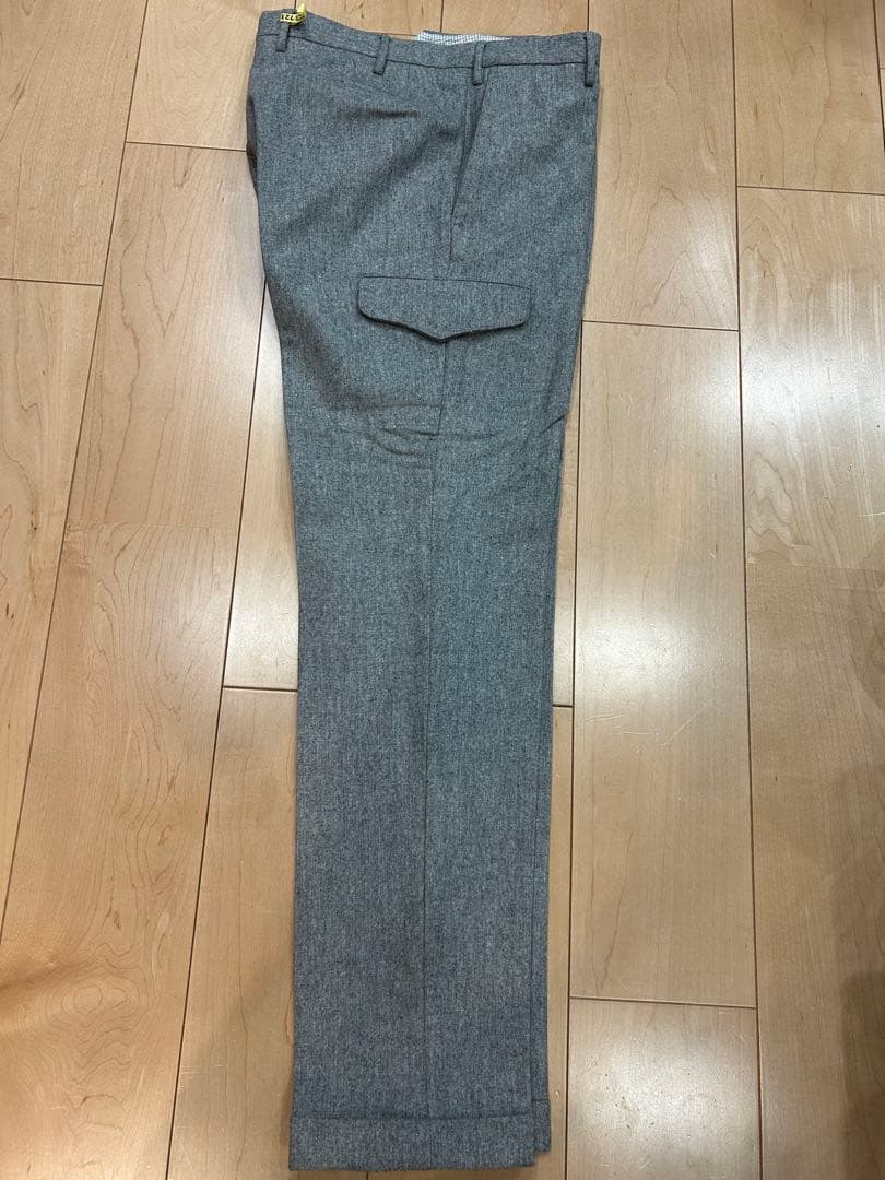 インコテックス　ライトグレー カーゴスラックス ウール SUPER 100'S