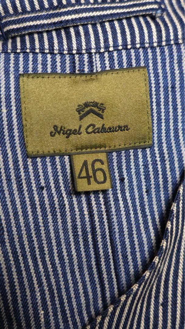 ナイジェルケーボン ノーカラージャケット 46