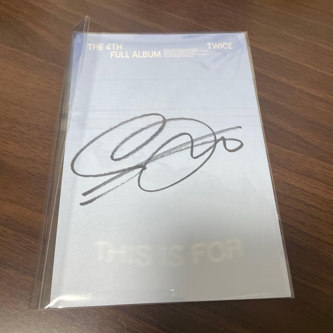 TWICE THIS IS FOR アメリ盤 US限定直筆サイン サナ