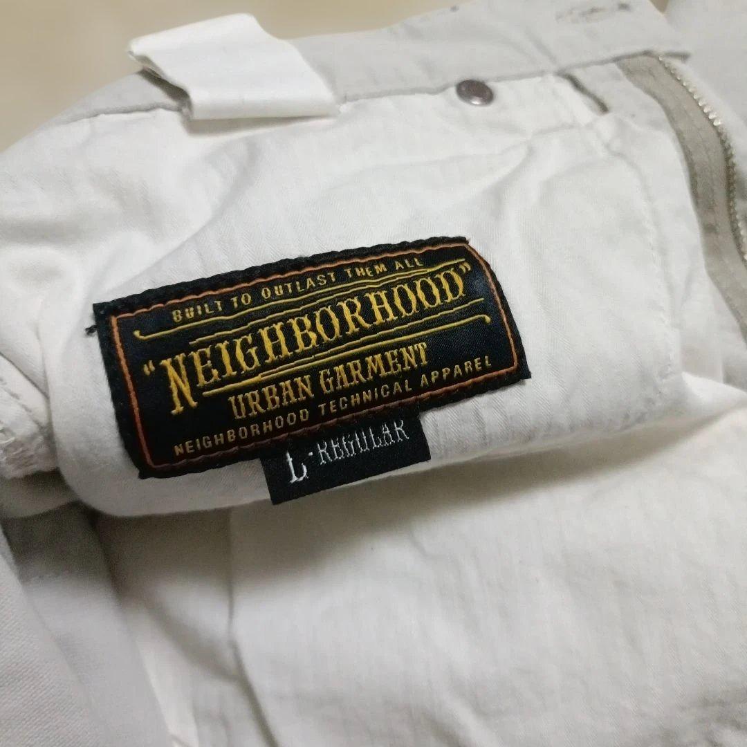 ​【名作】NEIGHBORHOOD ピケパンツ L ホワイト ネイバーフッド