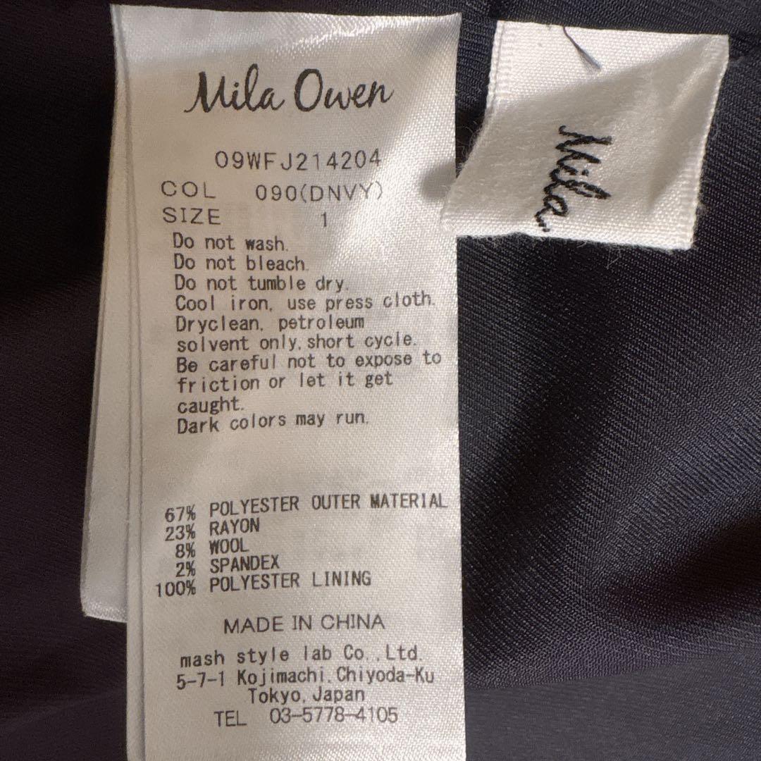 【美品】Mila Owen 金ボタン ダブル テーラードジャケット ネイビー