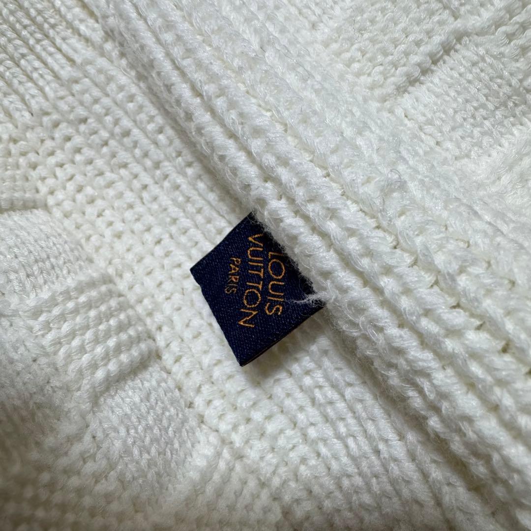 極美品！現行！ルイヴィトン ダミエ ケーブルニット セーター プルオーバー