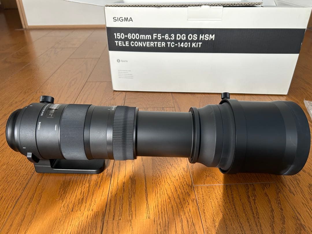 SIGMA 150-600mm F5-6.3 sports ×1.4テレコン付き