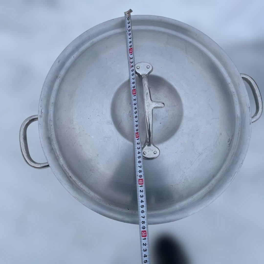 寸胴 鍋 48cm 85L ガス火専用 キングポット 中尾アルミ メジャー付