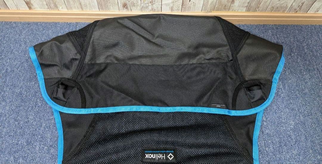 美品 Helinox ヘリノックス サンセットチェア ブルー ブラック