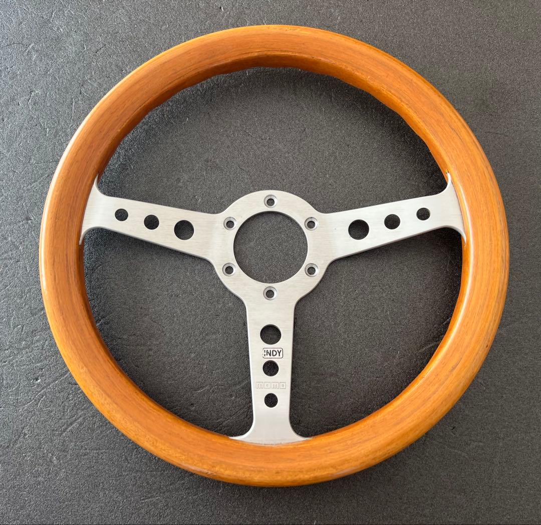 MOMO INDY ウッドステアリング '82年製