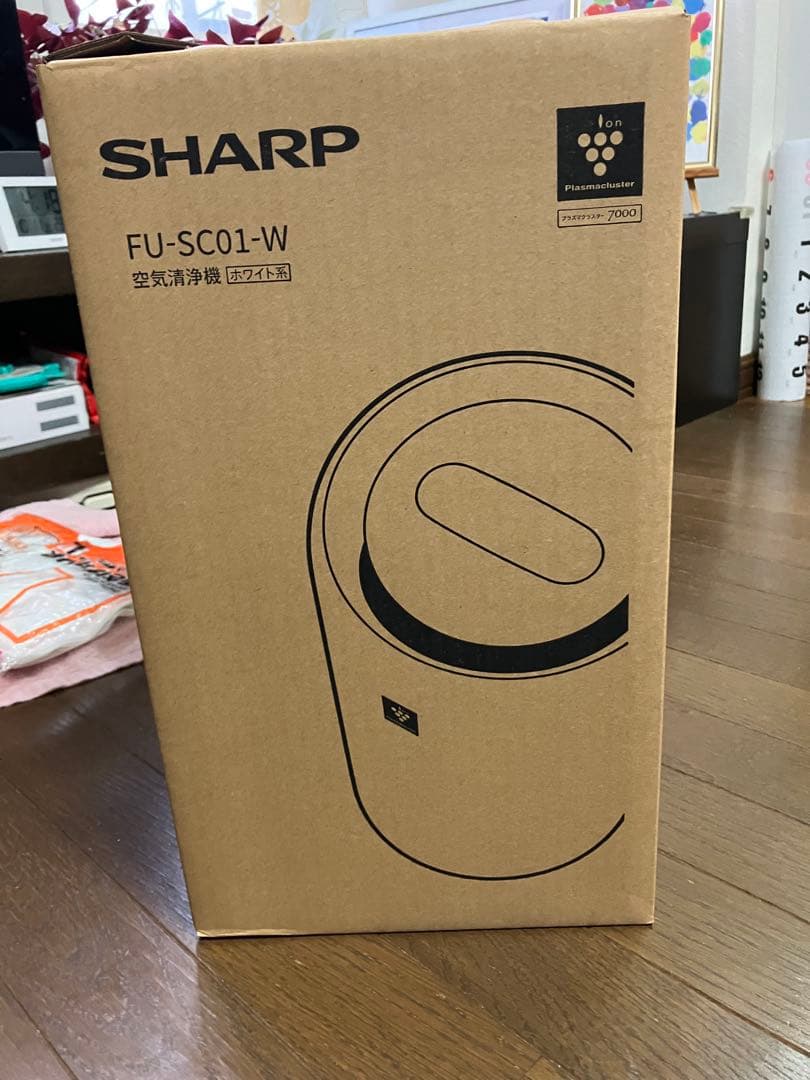 【新品未使用】SHARP 空気清浄機 FU-SC01-W 2025年製保証付