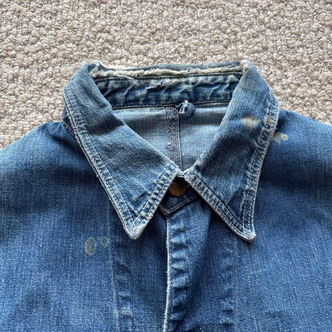 くろさん様【50s】 Sanforized デニム カバーオール 襤褸