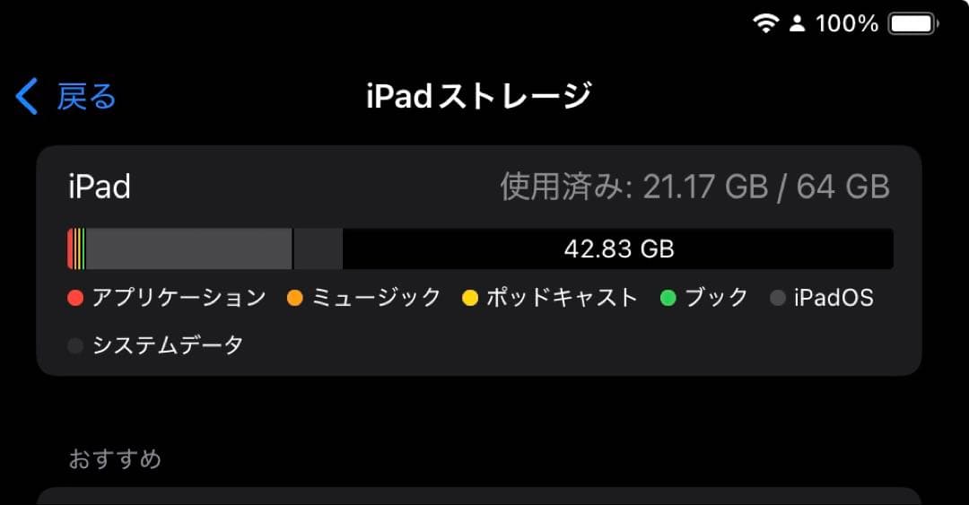 iPad 第10世代 64GB Wi-Fi シルバー 99%