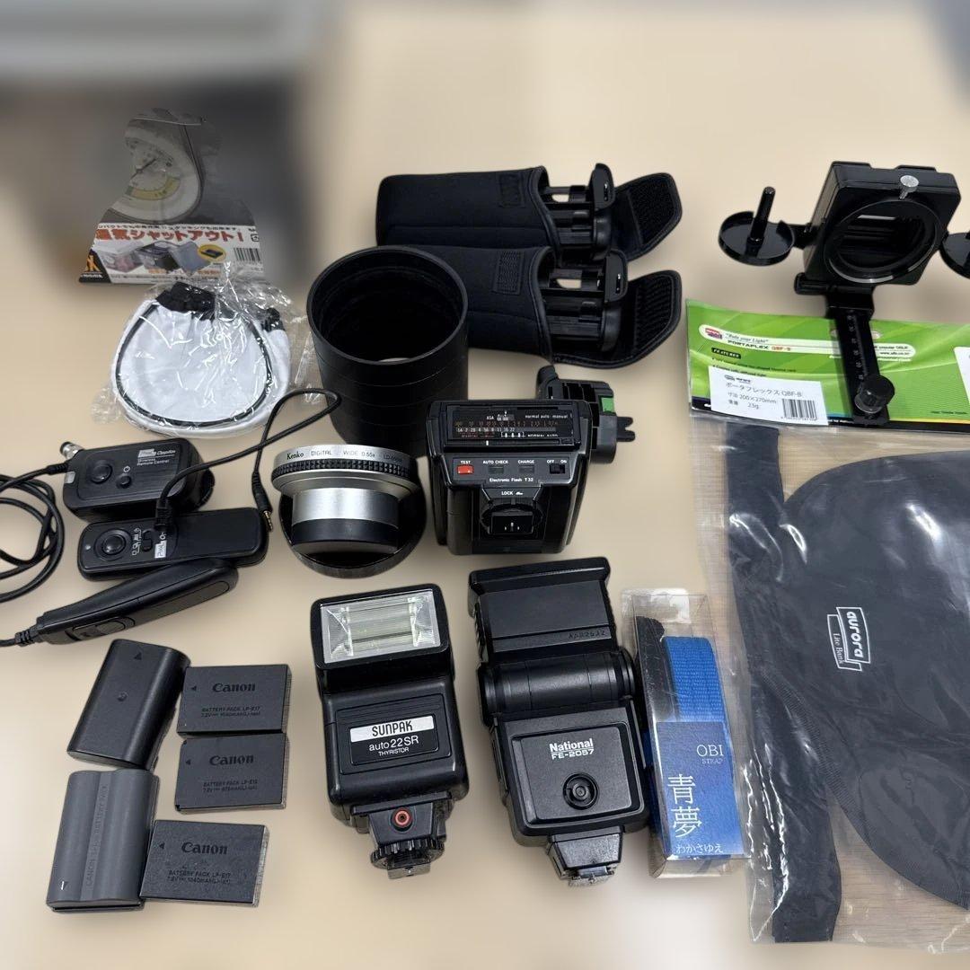 田*中様 ジャンクまとめ売り　カメラアクセサリー　ストロボ　ディフューザー　バッ