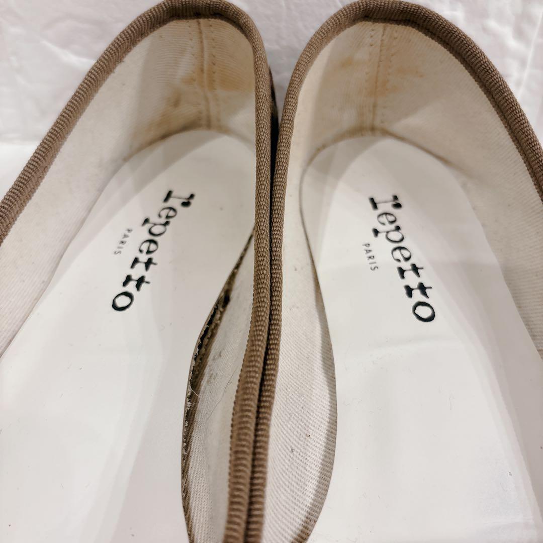 repetto レオパード柄 バレエシューズ ベルベット　　ベロア 37
