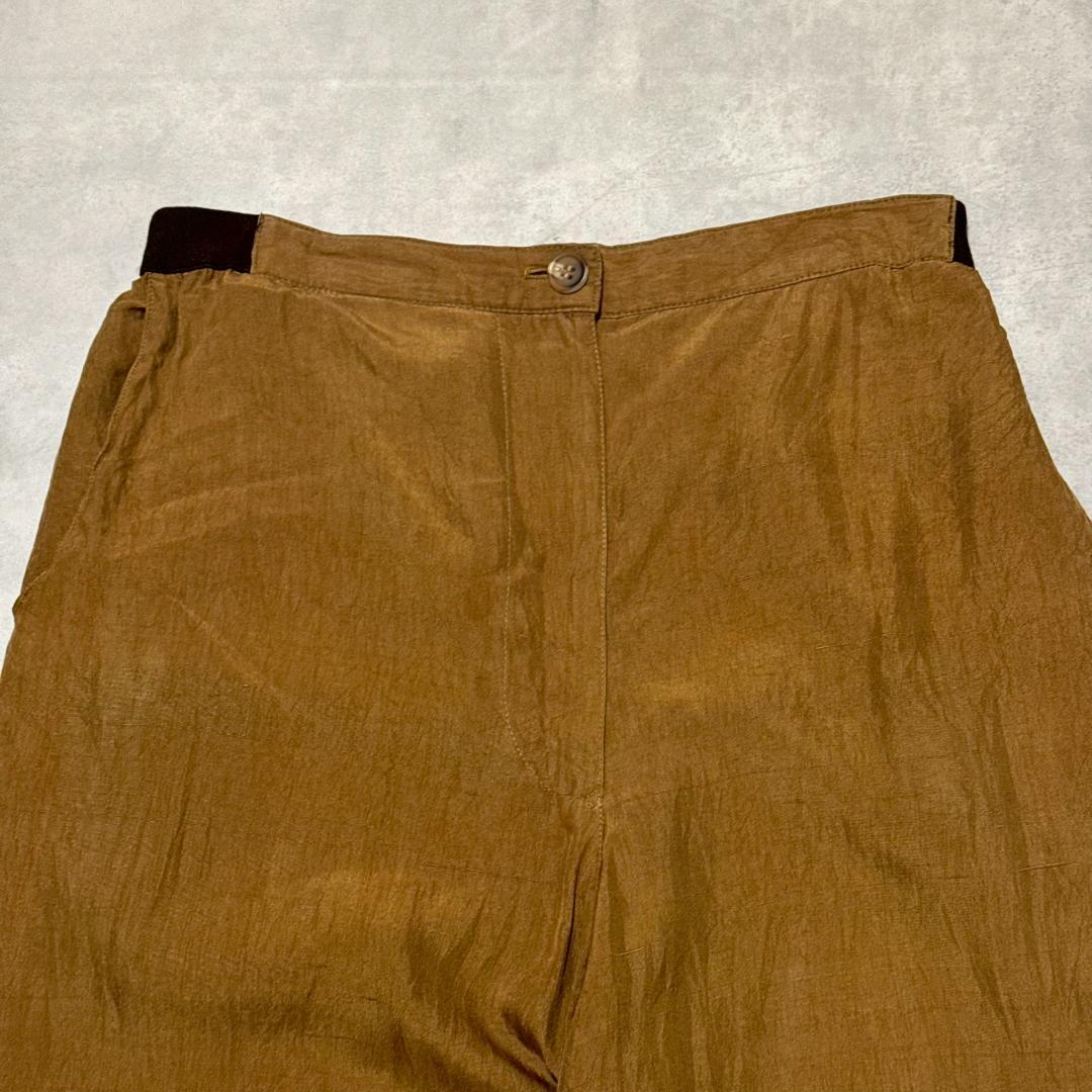 良色◎ ~90s GIORGIO ARMANI 光沢 パンツ DM1414