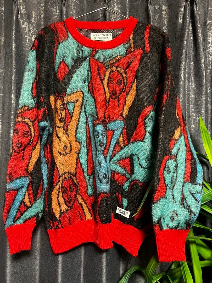 WACKO MARIA YULA 百女図 MOHAIR KNIT