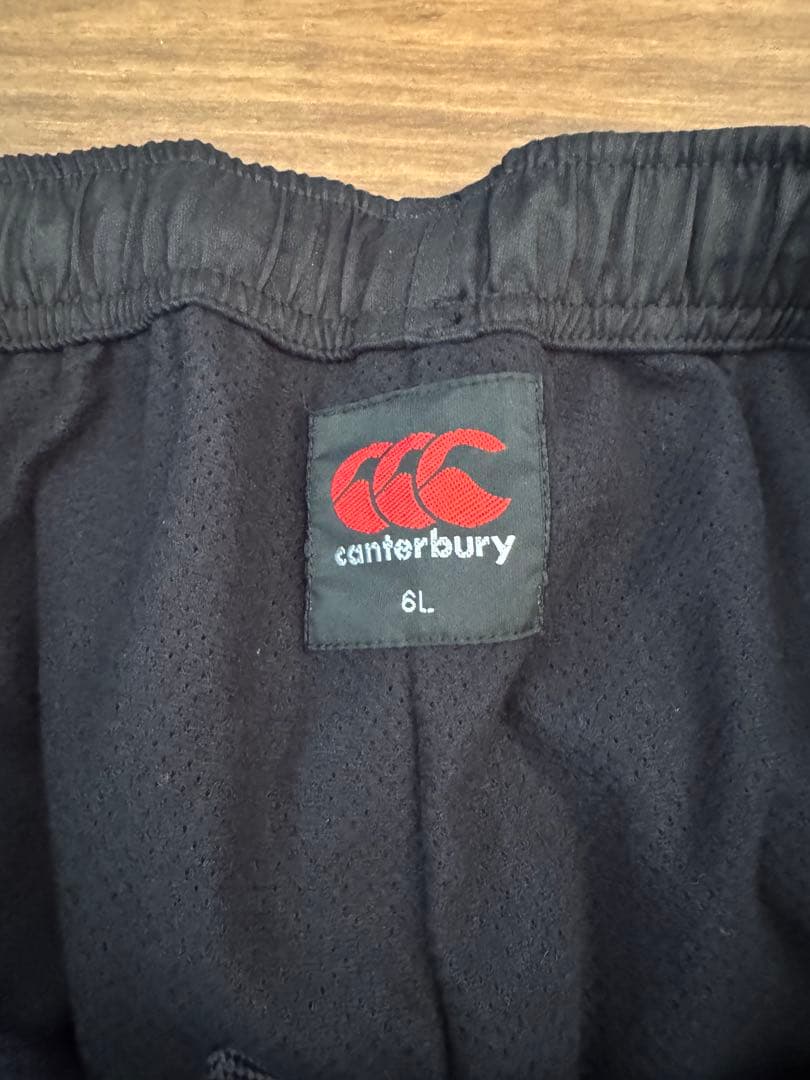 新品カンタベリー ラグビー東芝ブレイブルーパス東京ストレッチウインドパンツ黒6L