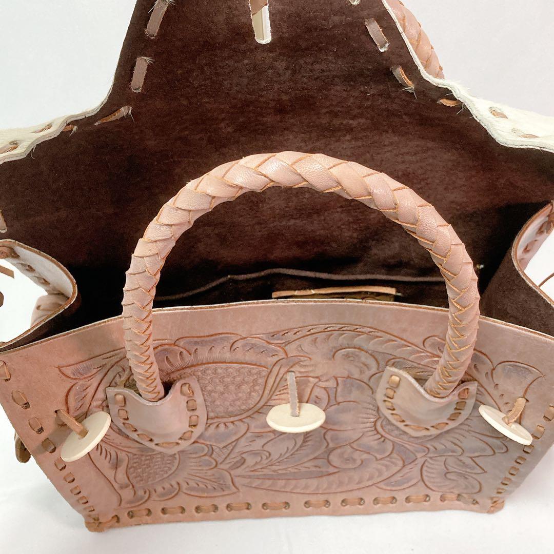 【美品】グレースコンチネンタル カービングトライブス Maestra ハラコ調