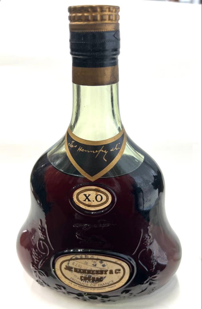 ヘネシー【未開詮】Hennessy XO グリーンボトル金キャップ　ヘネシー