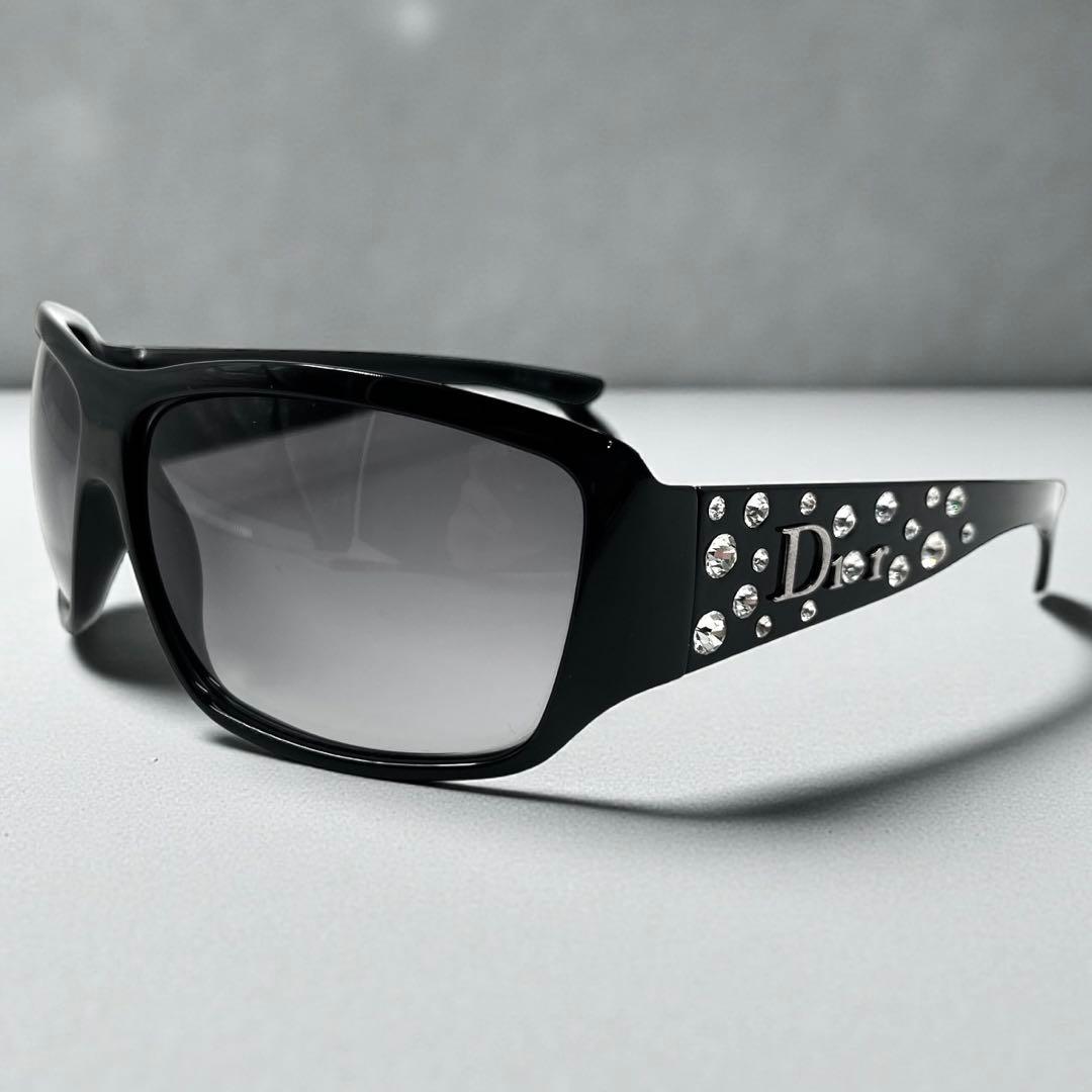 【レア】ディオール サングラス ライトストーン ブラック グラデ アーカイブ