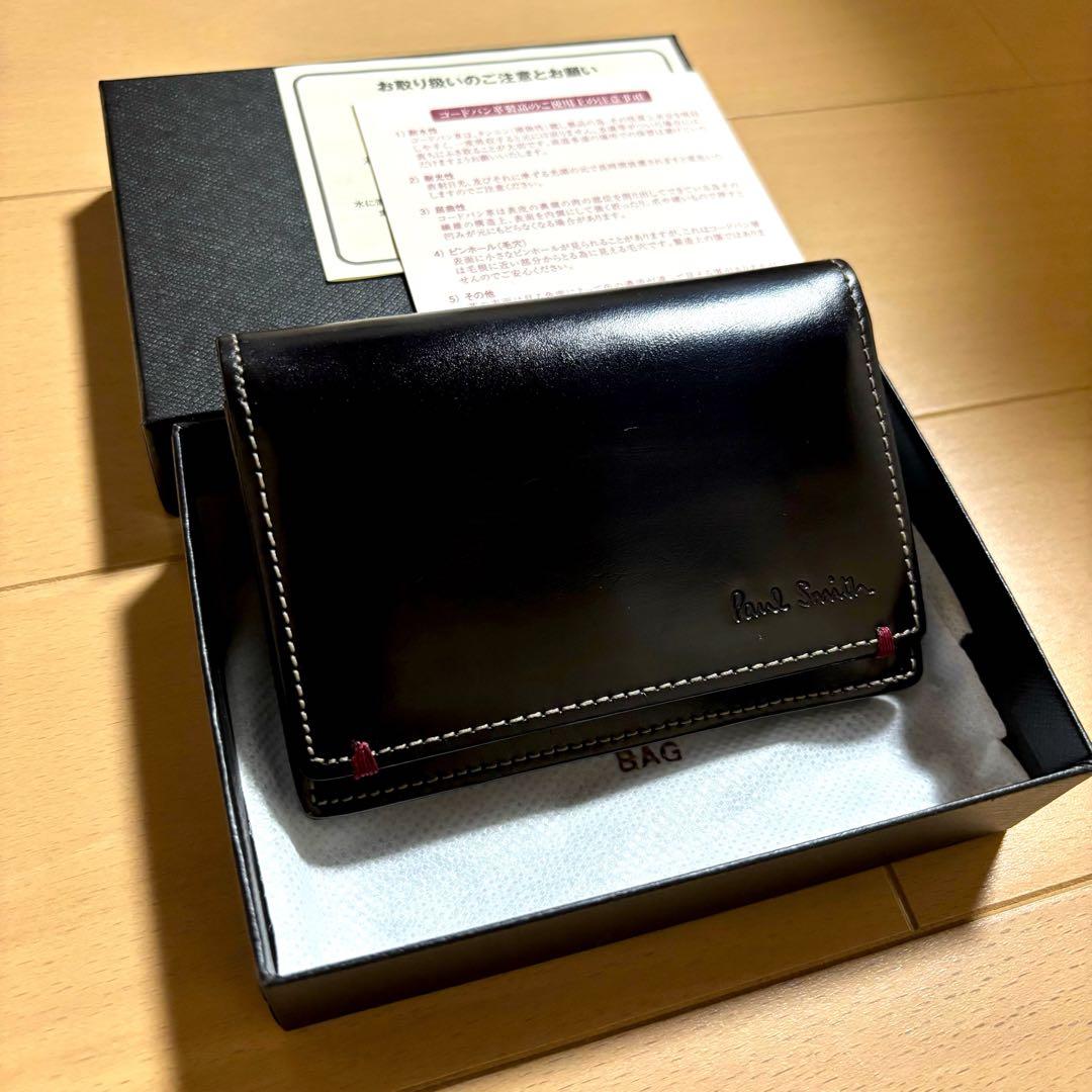 Paul Smith 超激レア　初代コードバン　名刺入れ　総馬革仕様　極美品