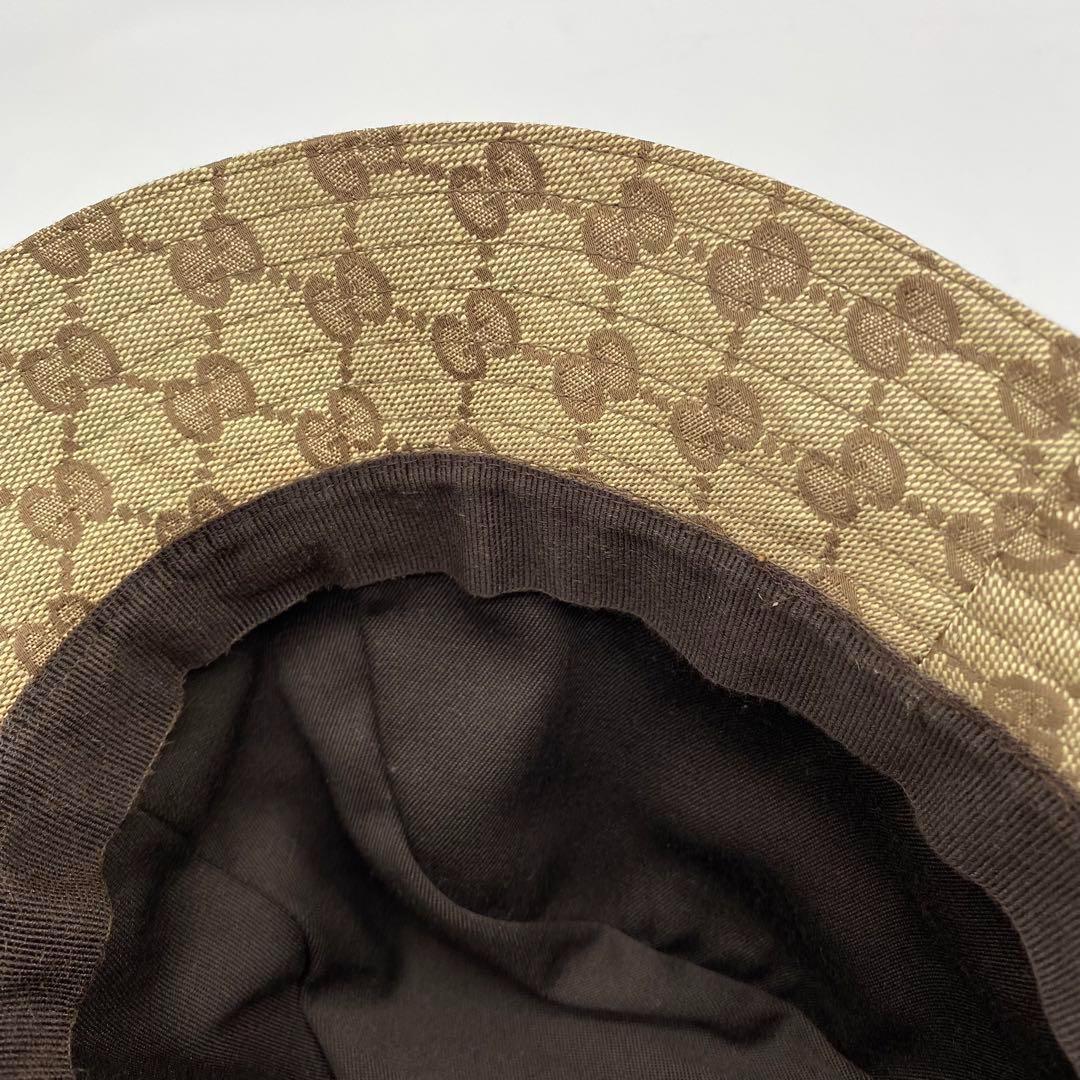 GUCCI グッチ　GG柄　 バケットハット　Lサイズ　帽子