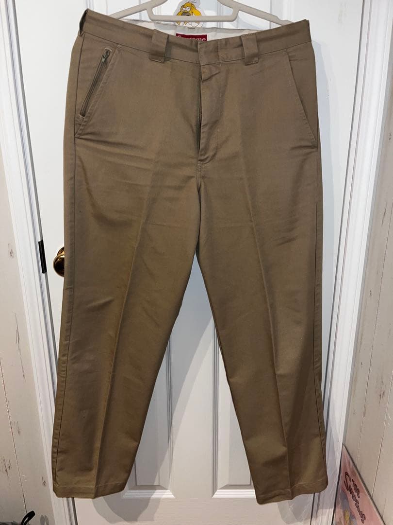 美品 Supreme Work Pants ベージュ W32