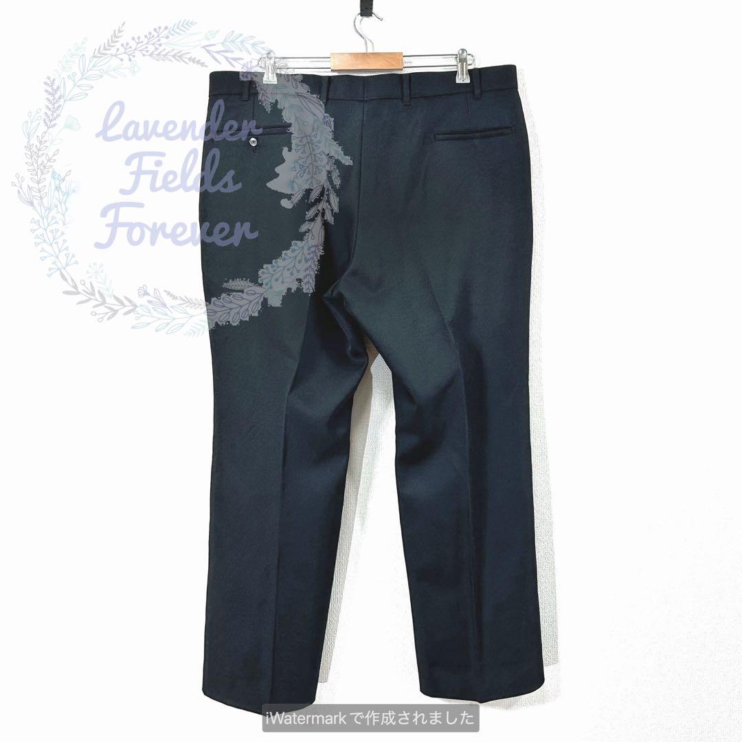 美品リーバイスアクションスラックスパンツL1259黒w42アメリカ製80s古着