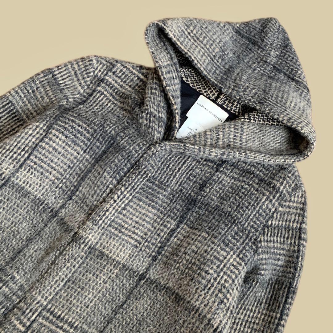 @様 STEPHAN SCHNEIDER モヘア混 ウール フーディーコート