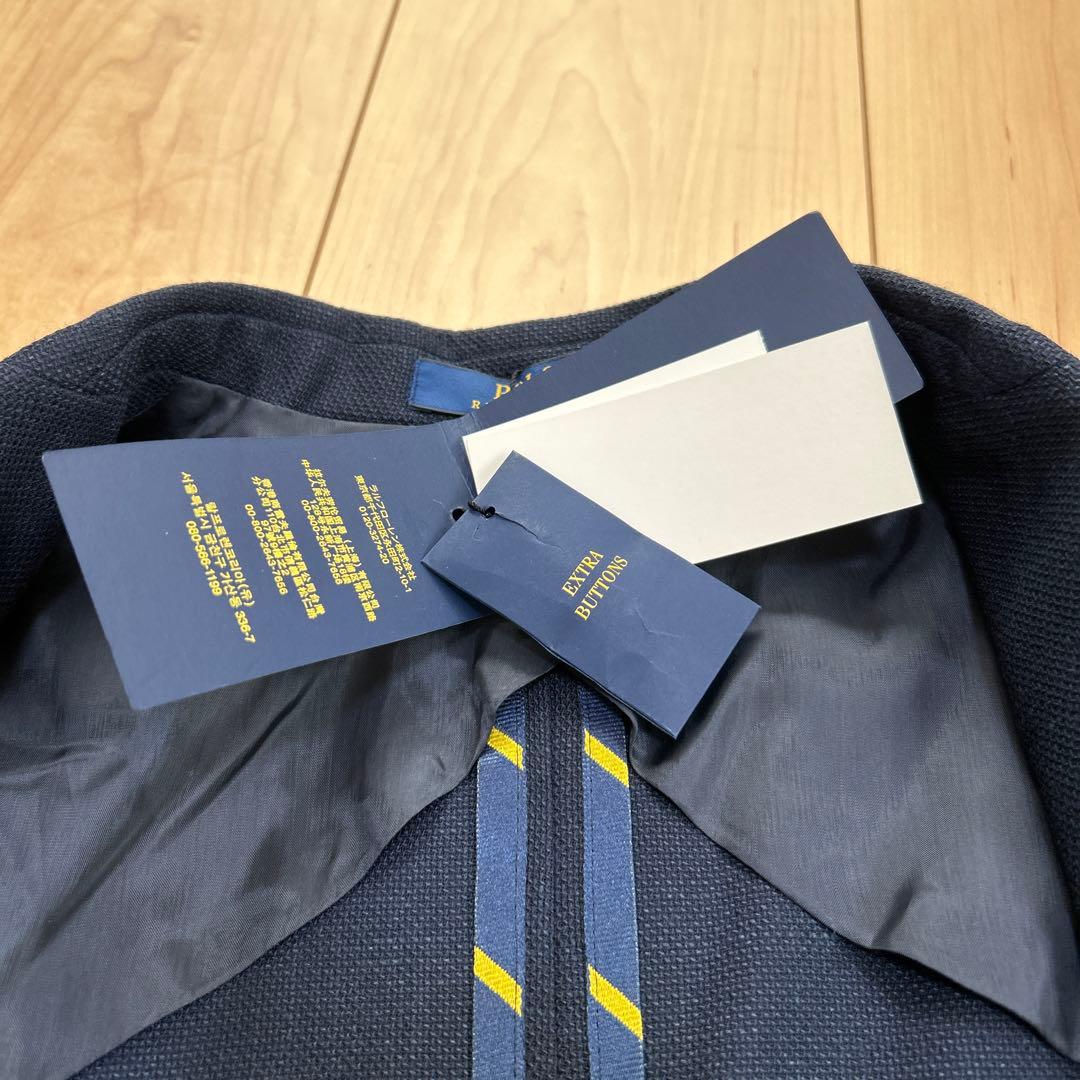 新品.未使用✨ラルフローレン　フォーマル　ブレザー　ロゴ　140 ネイビー