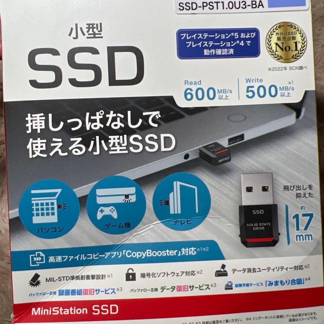 外付けハードディスク・ドライブ BUFFALO SSD-PST1.0U3-BA 1.0TB