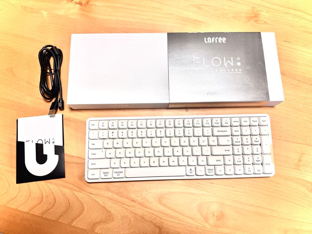 Lofree FLOW ホワイトキーボード 本体