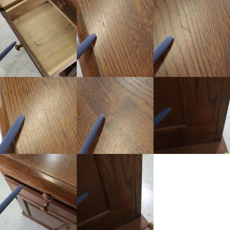 葉山ガーデン オーク材 収納付き カウンターテーブル 幅90cm ホームバー