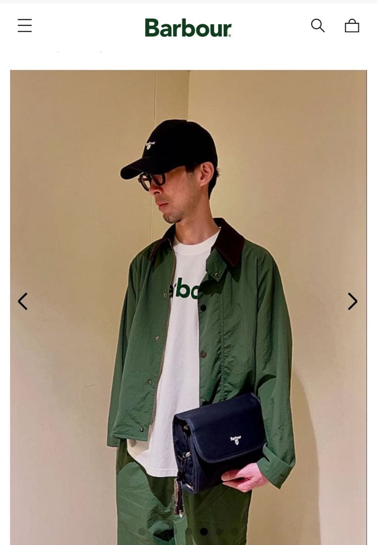 し*る様 25SS【未使用】BARBOURトランスポート GREENユニセックス