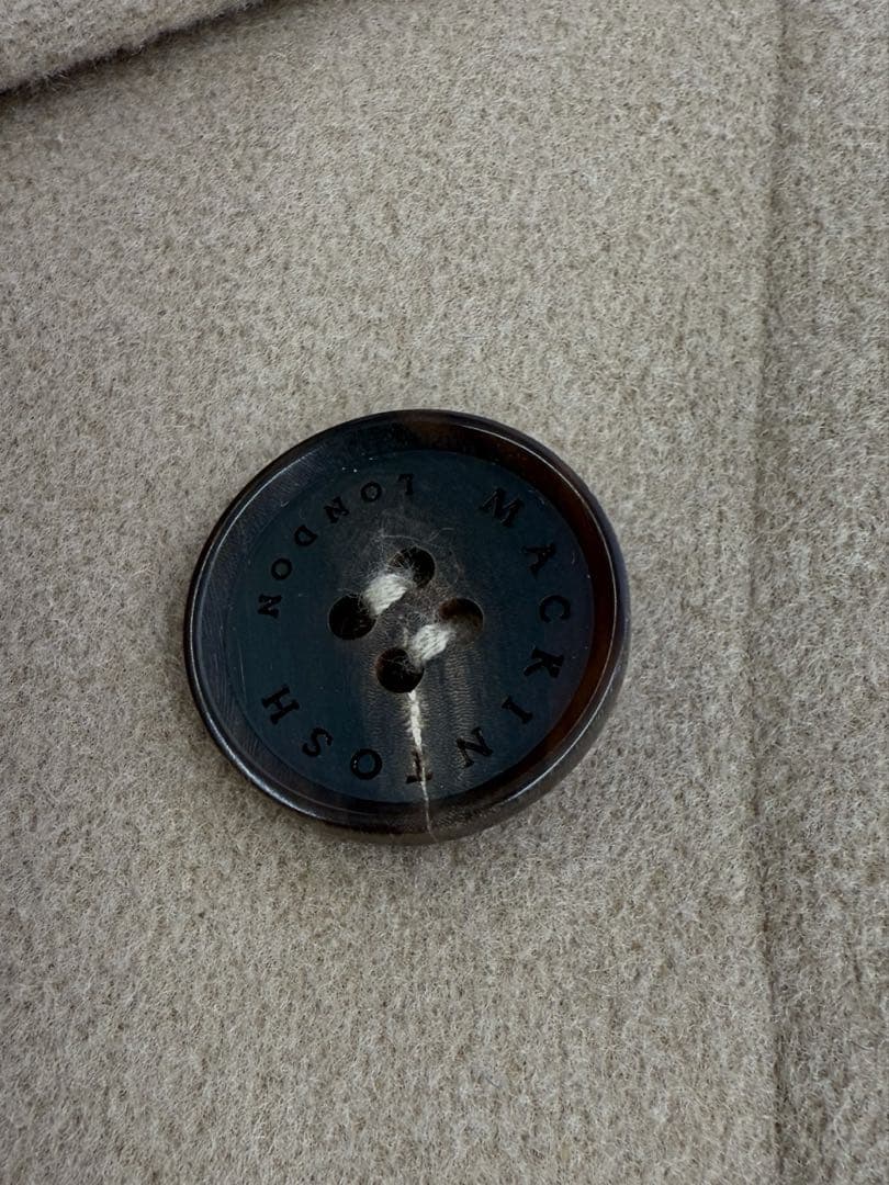 MACKINTOSH LONDON Pコート ベージュ 40 カシミヤ 美品