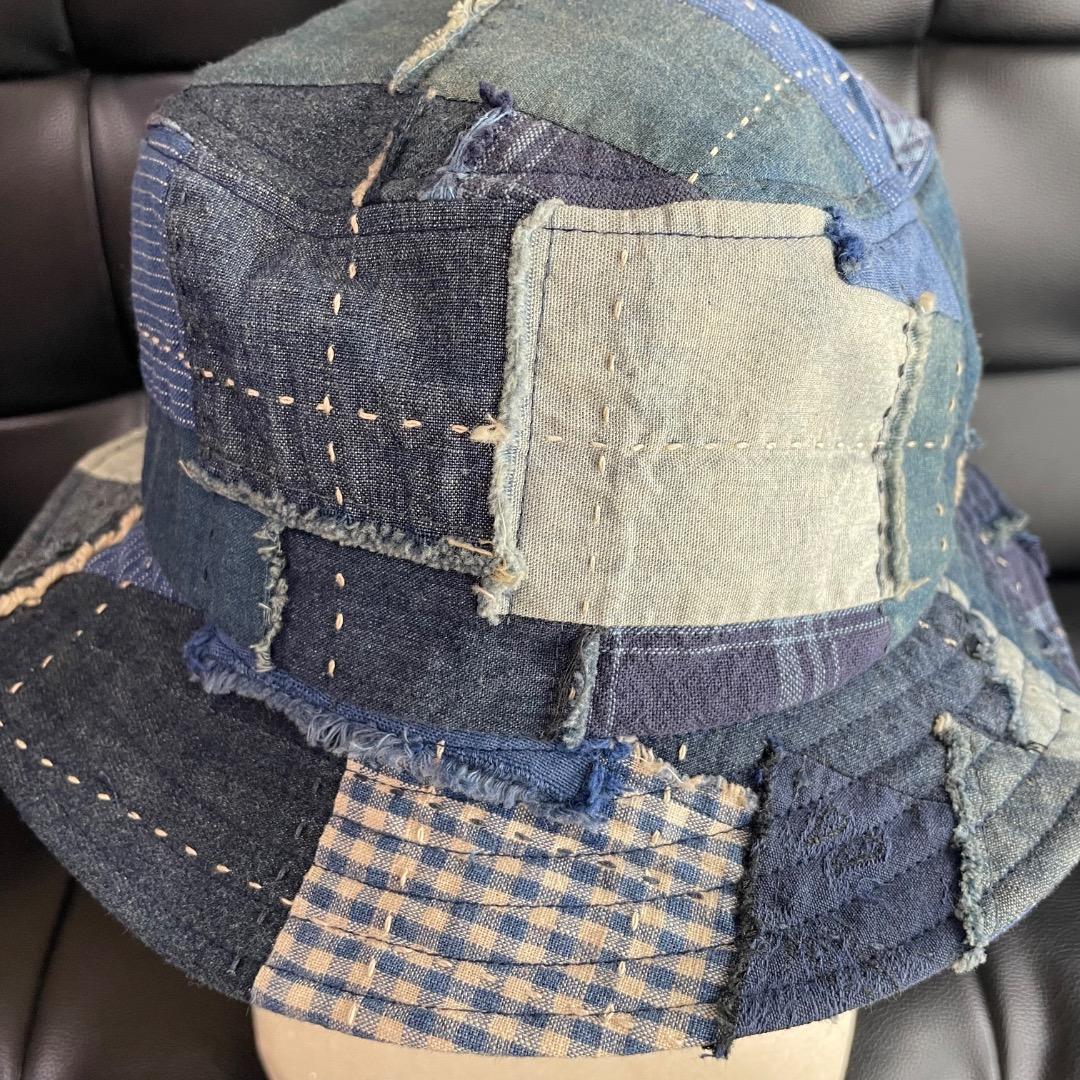 ✨レア・未使用✨KUON クオン デニム パッチワーク バケットハット