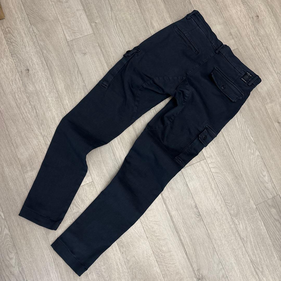 REPLAY JAAN HYPERFLEX カーゴパンツ 28インチ ネイビー